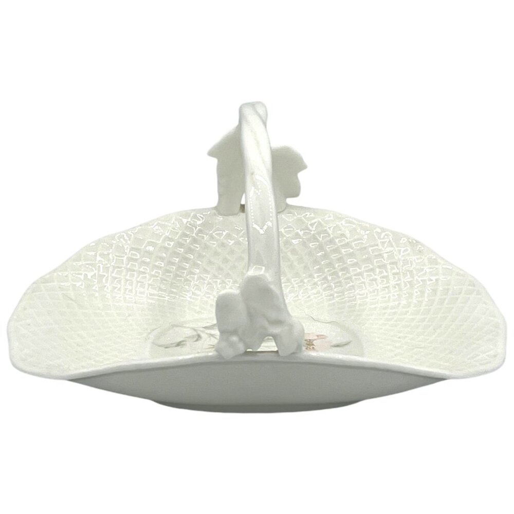 Mikasa Bone China Floral Basket With Handle - Pastel Garden B1645 Naumi Japan